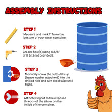 Load image into Gallery viewer, Poultry Jumbo Automatic Poultry Cup Waterer Drinker | 6 Pack