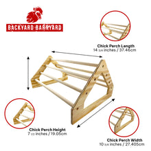 Load image into Gallery viewer, Wooden 7 Bar Chick Perch Measurement Photo
