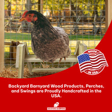 Load image into Gallery viewer, Wooden chicken roosting perch bird stand made in USA