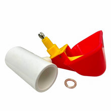 Load image into Gallery viewer, Poultry Cup with 1/2" PVC Tee | No Peck Auto-Fill | 4 Pack