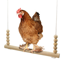 Load image into Gallery viewer, Round bar wooden chicken swing made in USA.