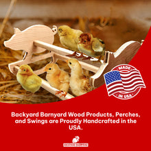 Load image into Gallery viewer, Wooden pig rocker perch Made in USA