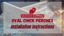 Load and play video in Gallery viewer, 2 Pack Oval Chick Perch