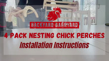 Load and play video in Gallery viewer, 4 Pack Nesting Chick Perch