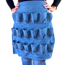 Load image into Gallery viewer, A person wearing a 12-pocket egg collecting apron