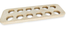 Load image into Gallery viewer, Wooden Egg Holder for 12 Eggs Handmade in USA Red Oak Chicken Supplies Decorating Gift