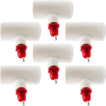 Load image into Gallery viewer, Poultry Nipples + PVC Tee Fittings | 6 Pack
