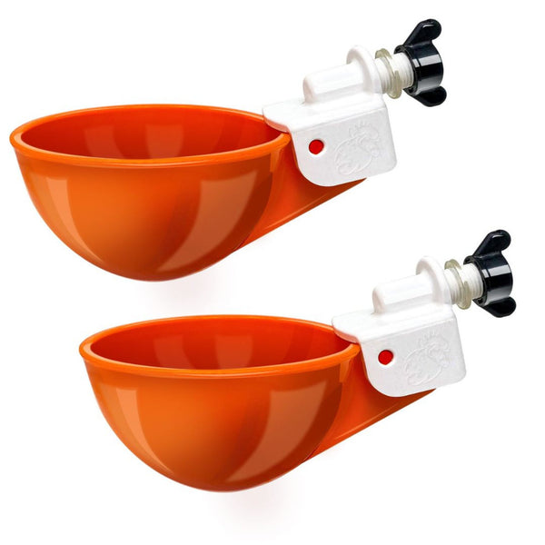 Poultry Jumbo Automatic Poultry Cup Waterer Drinker | 2 Pack