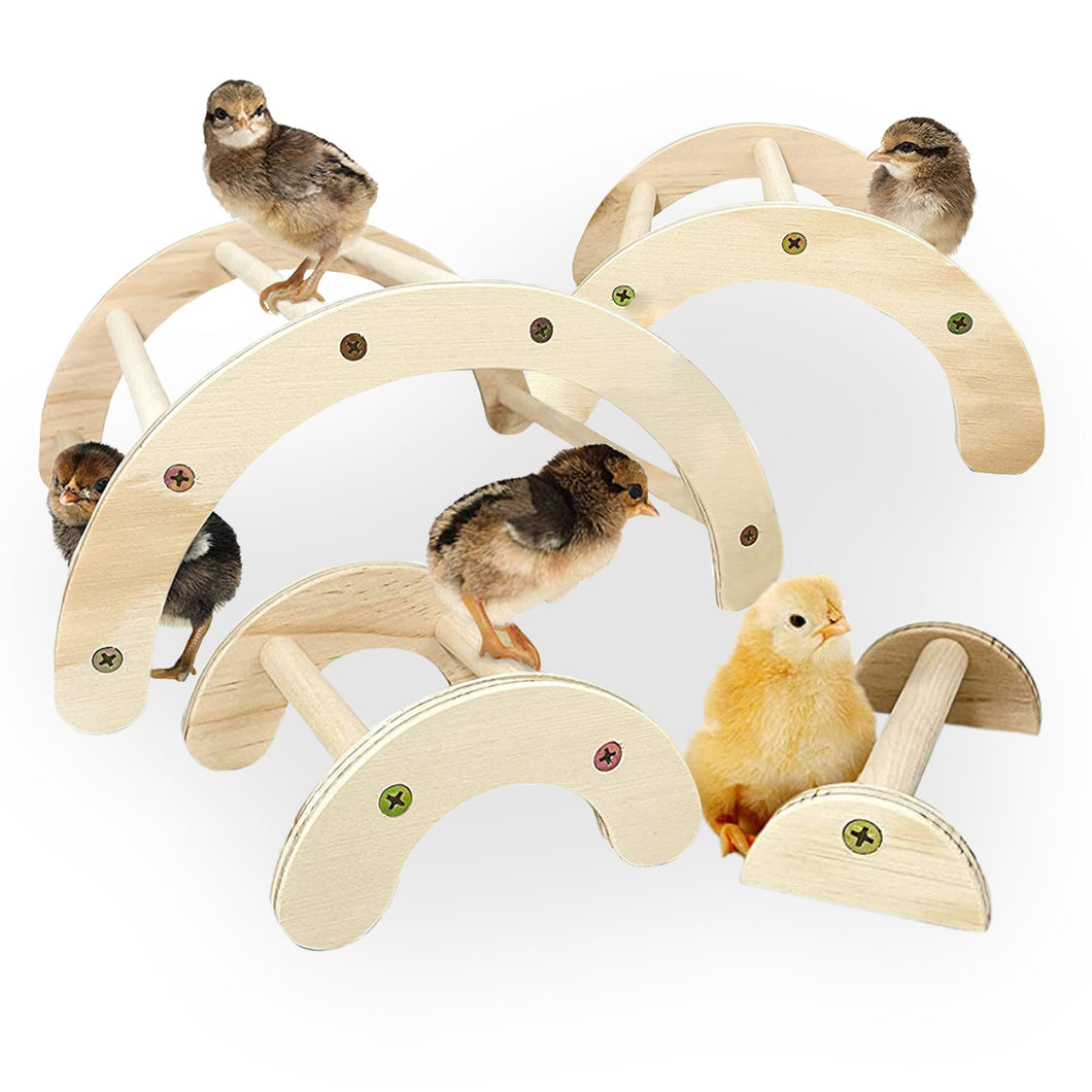 Wooden Nesting Chick Perch 4 Pack Made in USA