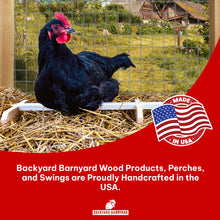 Load image into Gallery viewer, Wooden chicken perch roosting bar made in USA
