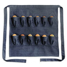 Load image into Gallery viewer, A denim egg collecting apron
