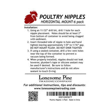 Load image into Gallery viewer, instructions on how to install poultry drinking  nipple
